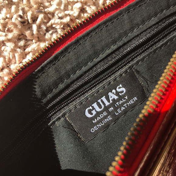 Italian Vintage 1964 Red Leather Handbag - Picture 10 of 16